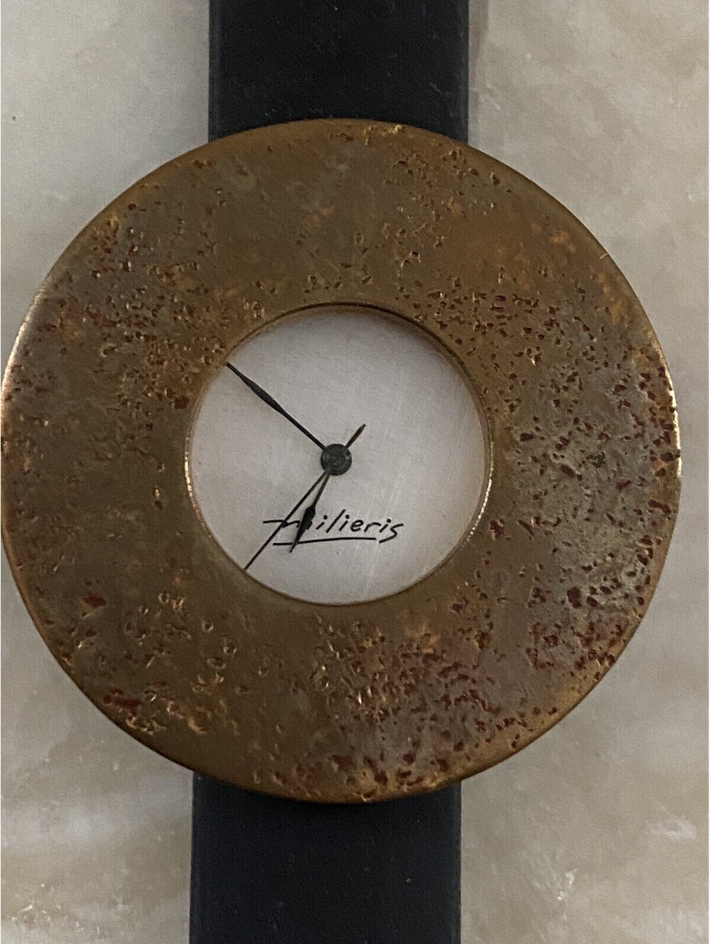 Milieris “Yellow Sun” Metal Watch Women Handcrafted Limited Edition Watch Craft